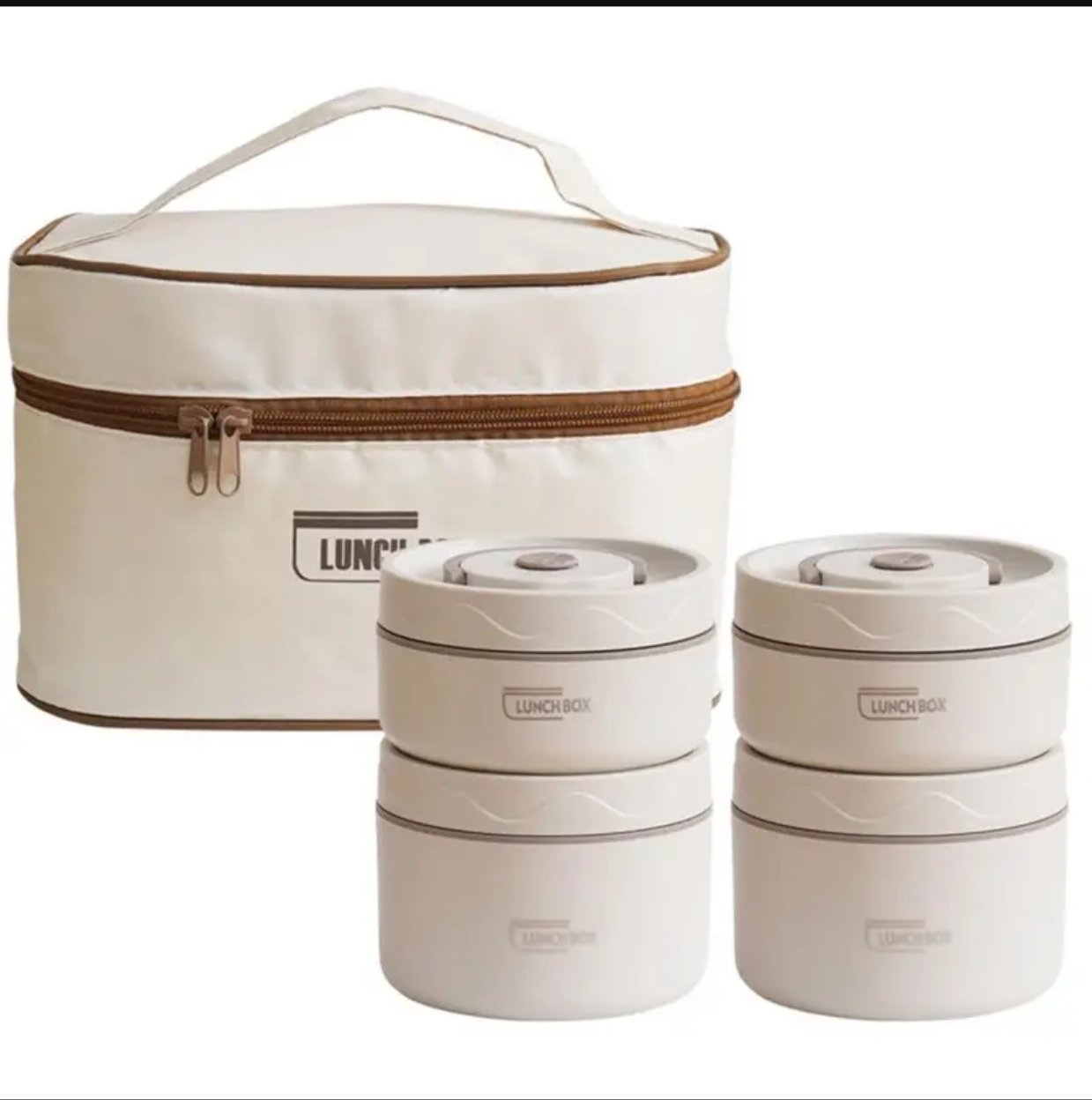 4Pcs Stainless steel Lunch box with bag